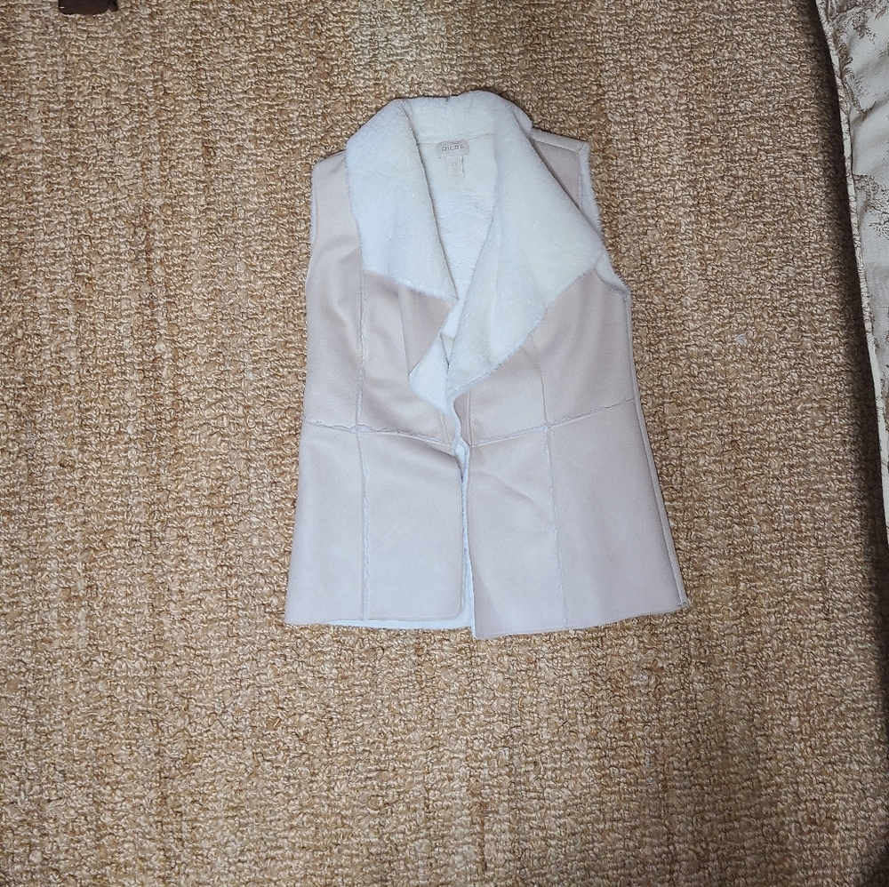 Chico's Faux Suede Vest Size 0